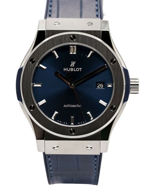 542.nx.7170.lr hublot|Classic Fusion Titanium Blue 42 mm .